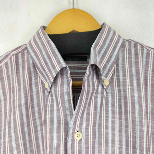ゼニアスポーツ Zegna sport ストライプ L/Sシャツ メンズ JPN:M