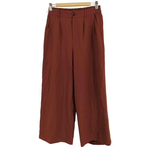 ユナイテッドアローズグリーンレーベルリラクシング UNITED ARROWS green label relaxing RF デニムライク ツイルタックワイドパンツ レディース JPN:40