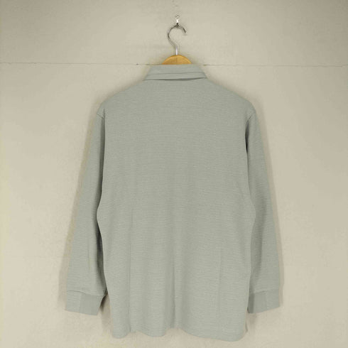 マンシングウェア Munsingwear 刺繍ロゴ ボーダー長袖ポロシャツ メンズ L