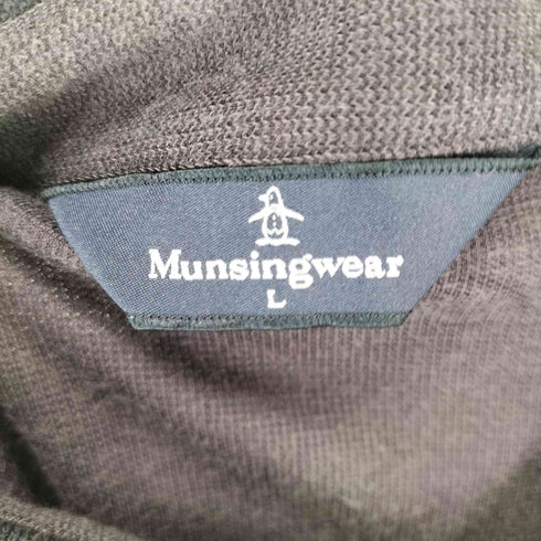 マンシングウェア Munsingwear 刺繍ロゴ 長袖ポロシャツ メンズ L