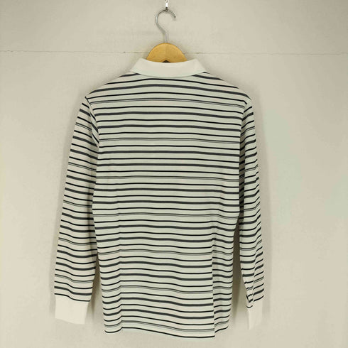 マンシングウェア Munsingwear ロゴパッチ ボーダー長袖ポロシャツ メンズ L