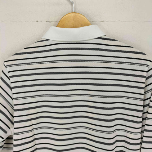 マンシングウェア Munsingwear ロゴパッチ ボーダー長袖ポロシャツ メンズ L