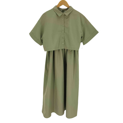 24SS armonia S/S シャツ ノースリーブワンピース シャツワンピース セットアップ レディース FREE