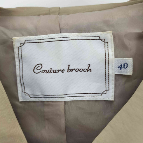 クチュールブローチ Couture brooch ウエストリボン コットンナイロン マウンテンパーカー レディース JPN:40