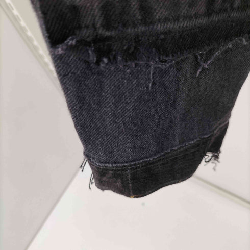 リーバイス Levis パッチワークリメイクブラックデニムジャケット メンズ