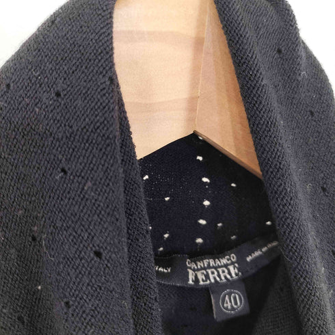 ジャンフランコフェレ GIANFRANCO FERRE イタリア製 ウール タートルネックニット レディース JPN:40
