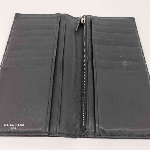 バレンシアガ BALENCIAGA MADE IN ITALY レザーロングウォレット メンズ