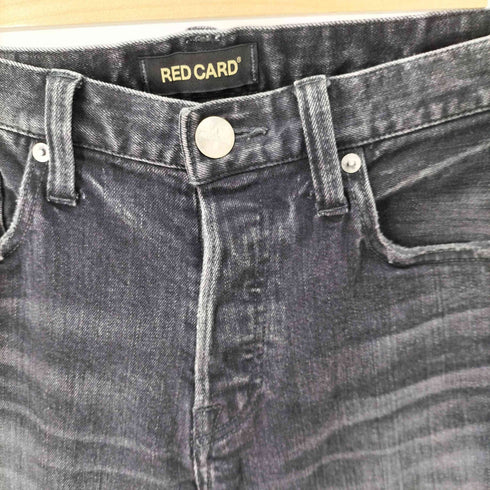 レッドカード REDCARD ダメージ加工ブラックデニムパンツ メンズ 31