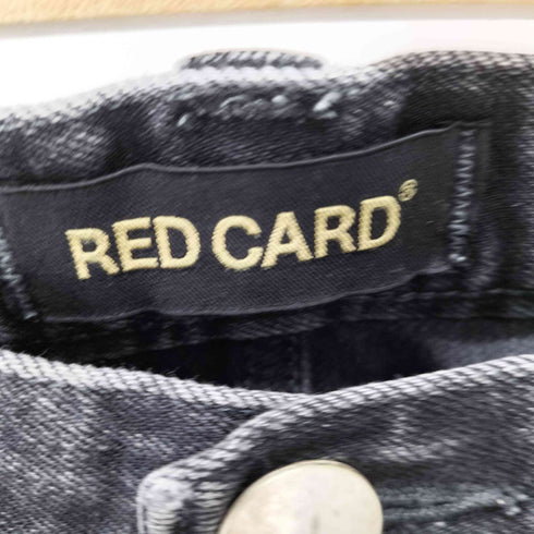 レッドカード REDCARD ダメージ加工ブラックデニムパンツ メンズ 31