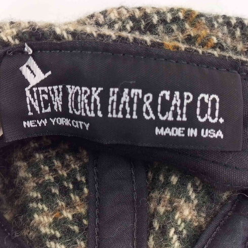 ニューヨークハット NEWYORK HAT&CAP CO. チェック ウール キャスケット メンズ