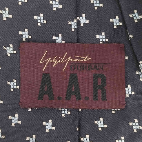 ヨウジヤマモトダーバン アール Yohji Yamamoto DURBAN A.A.R 総柄 シルクネクタイ メンズ