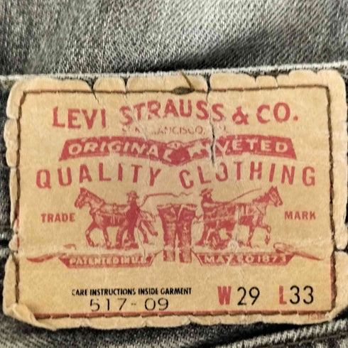 リーバイス Levis 539刻印 517-09 フレアデニムパンツ メンズ 29×33