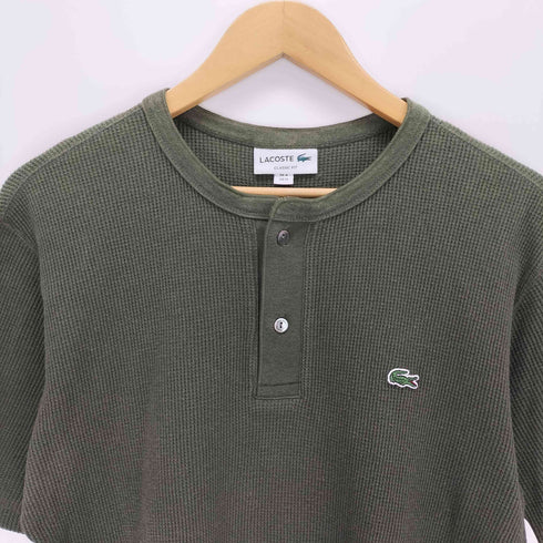 ラコステ LACOSTE ヘンリーネックサーマルカットソー メンズ import:M