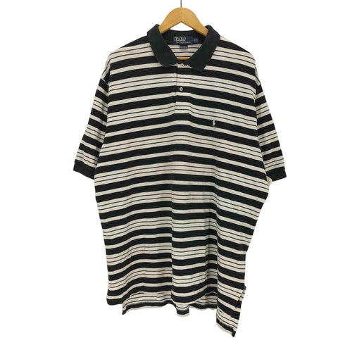 ポロバイラルフローレン Polo by RALPH LAUREN ボーダーポロシャツ メンズ XXL