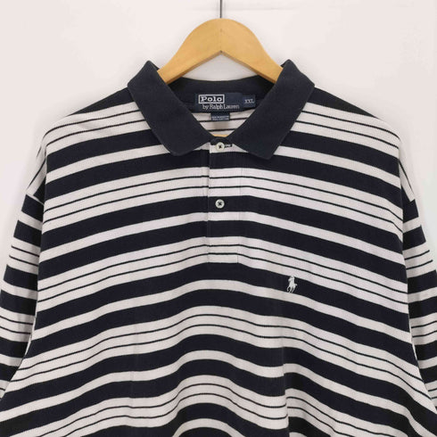 ポロバイラルフローレン Polo by RALPH LAUREN ボーダーポロシャツ メンズ XXL