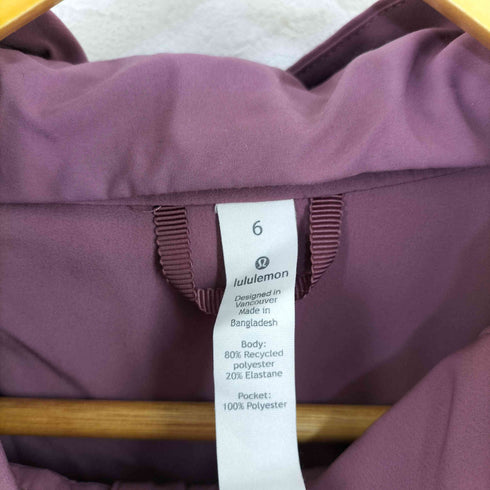 ルルレモン lululemon 裾ドローコード ジップアップパーカー レディース
