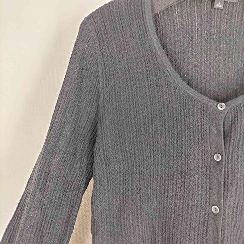 ユニクロシー UNIQLO:C レースラウンドネックショートカーディガン レディース import:L
