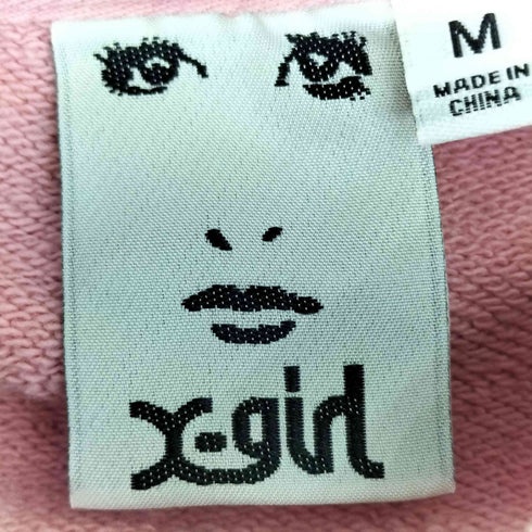 エックスガール X-girl BICOLOR BOX LOGO SWEAT TOP バイカラー ボックス ロゴ スウェット トップ レディース JPN:M