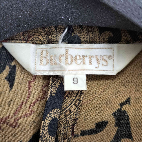 バーバリーズ BURBERRYS 90S 白タグ ペイズリー ジャケット レディース 9