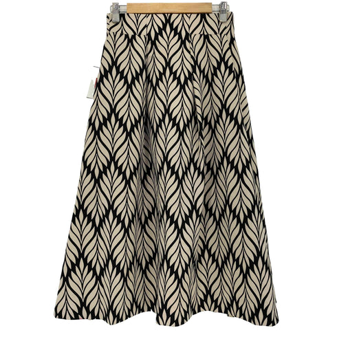 ティアラ Tiara ビッグリーフプリントタックフレアスカート レディース JPN:3