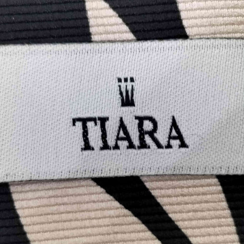 ティアラ Tiara ビッグリーフプリントタックフレアスカート レディース JPN:3