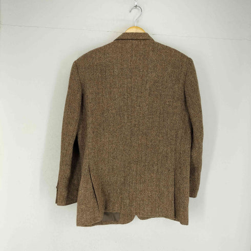 ハリスツイード Harris Tweed クルミボタン 2Bウールツイードジャケット メンズ