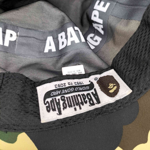 アベイシングエイプ A BATHING APE GORE-TEX 迷彩 バケットハット メンズ JPN:M