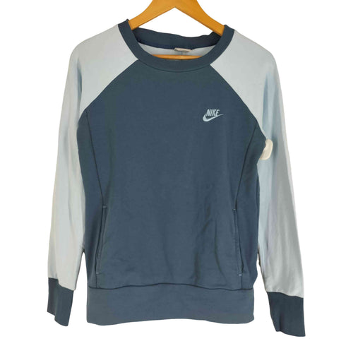ナイキ NIKE ラグランスウェット バイカラー スウォッシュ レディース import:M