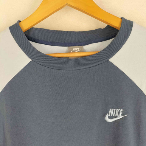 ナイキ NIKE ラグランスウェット バイカラー スウォッシュ レディース import:M