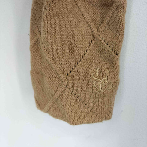 エイミーイストワール eimy istoire ESロゴ刺繍アーガイルニットワンピース レディース JPN:M