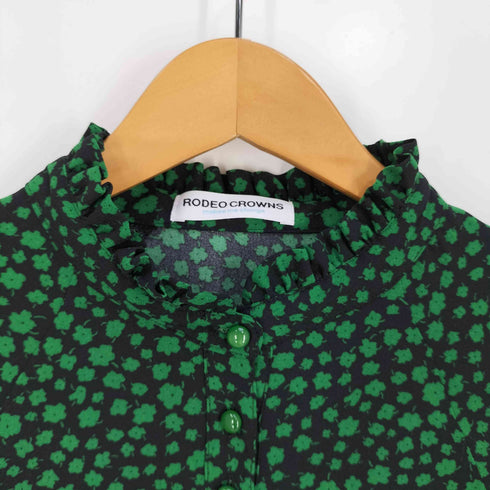 ロデオクラウンズ RODEO CROWNS ミニフローラルフリルワンピース レディース FREE