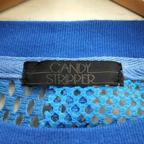 キャンディストリッパー Candy Stripper CUT SLEEVE MESH PATCHED TOPS カットスリーブ メッシュ パッチワーク トップス レディース JPN:2