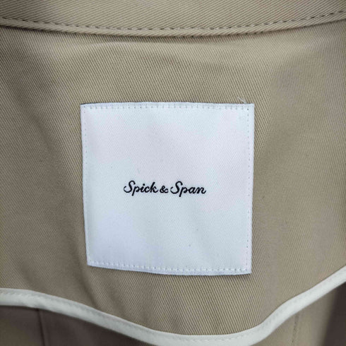 スピックアンドスパン Spick and Span 23SS ツイルコットンオーバートレンチコート レディース JPN:38