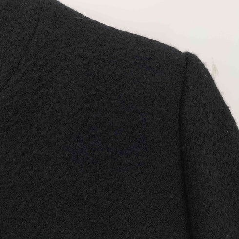 レリアン Leilian ウールナイロン ノーカラー ハーフコート レディース 9