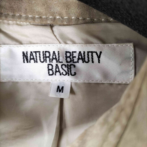 ナチュラルビューティーベーシック NATURAL BEAUTY BASIC ピッグスキンハーフコート レディース JPN:M