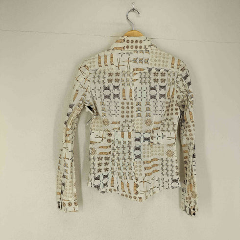 ディーゼル DIESEL 総柄シャツ 金タグ レディース import:S