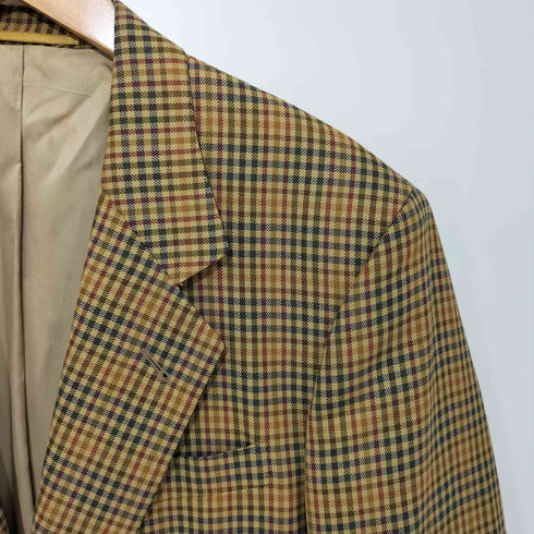バーバリーズ BURBERRYS 90S ハウンドトゥース ウール 2B テーラードジャケット メンズ