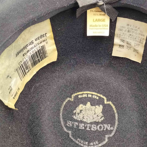 ステットソン STETSON USA製 STRATOLINER ストラトライナー ST970 フェルト ウール 中折れ ハット メンズ L
