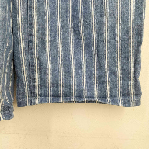 ゲスジーンズ GUESS JEANS ストライプ柄デニムオーバーオール メンズ S