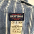 ゲスジーンズ GUESS JEANS ストライプ柄デニムオーバーオール メンズ S