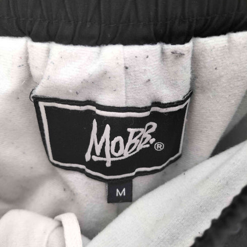 モブ MOBB. ロゴ 刺繍 裾ラバーロゴ テープ ポリ コットン イージーパンツ ジョガーパンツ メンズ M