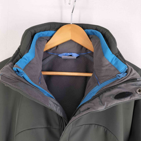 サロモン SALOMON 00s 旧ロゴ リバーシブルライナー取外可 dima pro SOFT SHELL acti THERM ソフトシェルジャケット アーカイブ ボンディング メンズ L