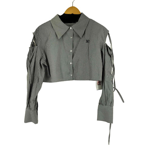 ヘザー Heather アームオープン L/S ストライプシャツ レディース