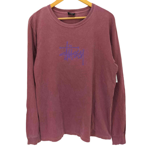 ステューシー Stussy クルーネックロゴL/S TEE メンズ M