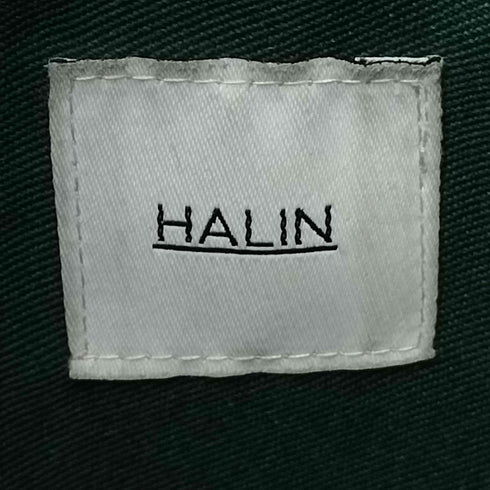{[HALIN Session レオパード 巾着 トート バッグ サブバッグ キャメル レディース