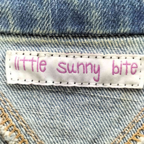 リトルサニーバイト little sunny bite デニム ライダースジャケット レディース JPN:M