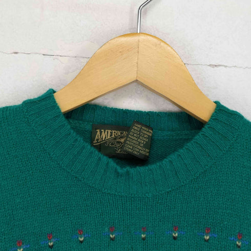 アメリカンイーグルアウトフィッターズ AMERICAN EAGLE OUTFITTERS フラワーウールセーター メンズ import:M