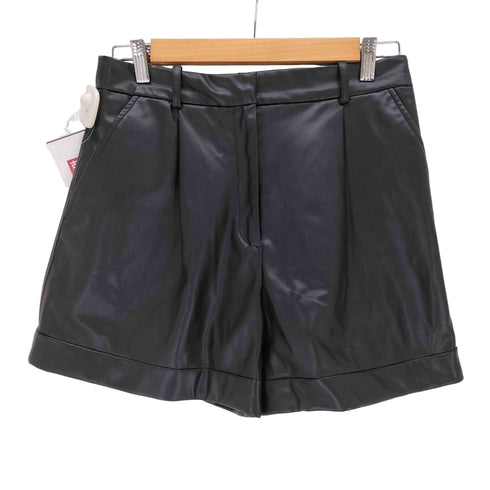 ザラ ZARA エコレザーショーツ レディース JPN:M