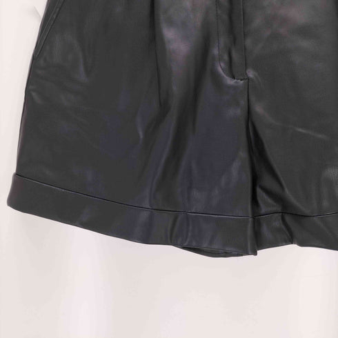 ザラ ZARA エコレザーショーツ レディース JPN:M