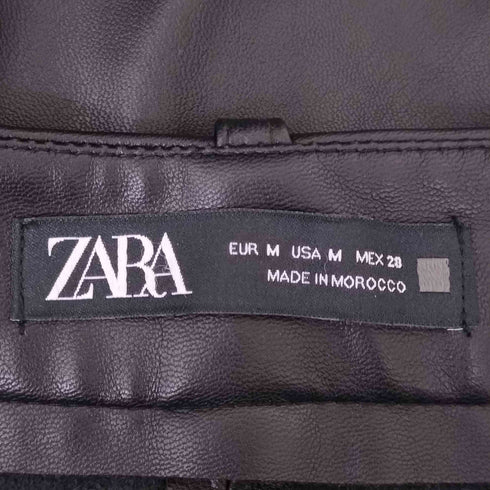 ザラ ZARA エコレザーショーツ レディース JPN:M